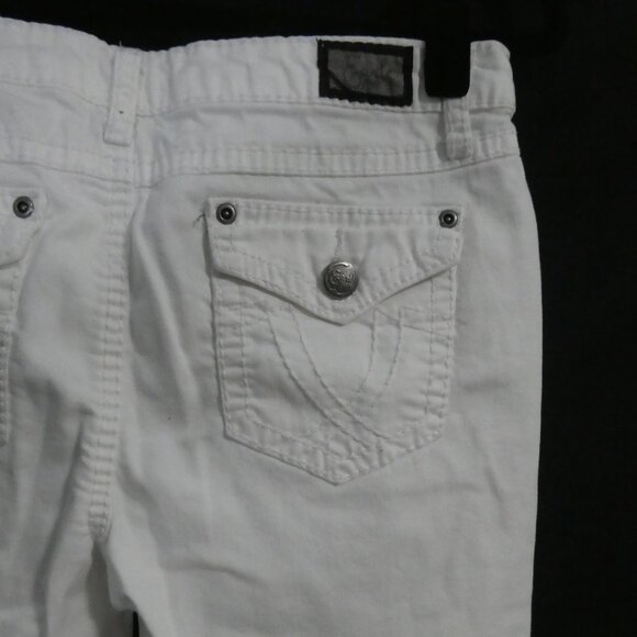 EARL JEANS | size 6 | Chic White Rolled Cuff Capris - Picture 12 of 16